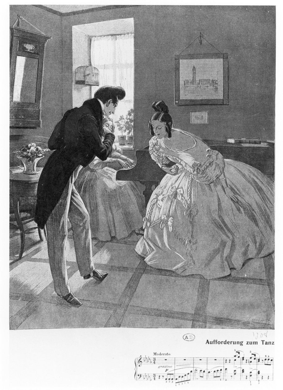 En invitation til at danse, 1908 af Ferdinand von Reznicek