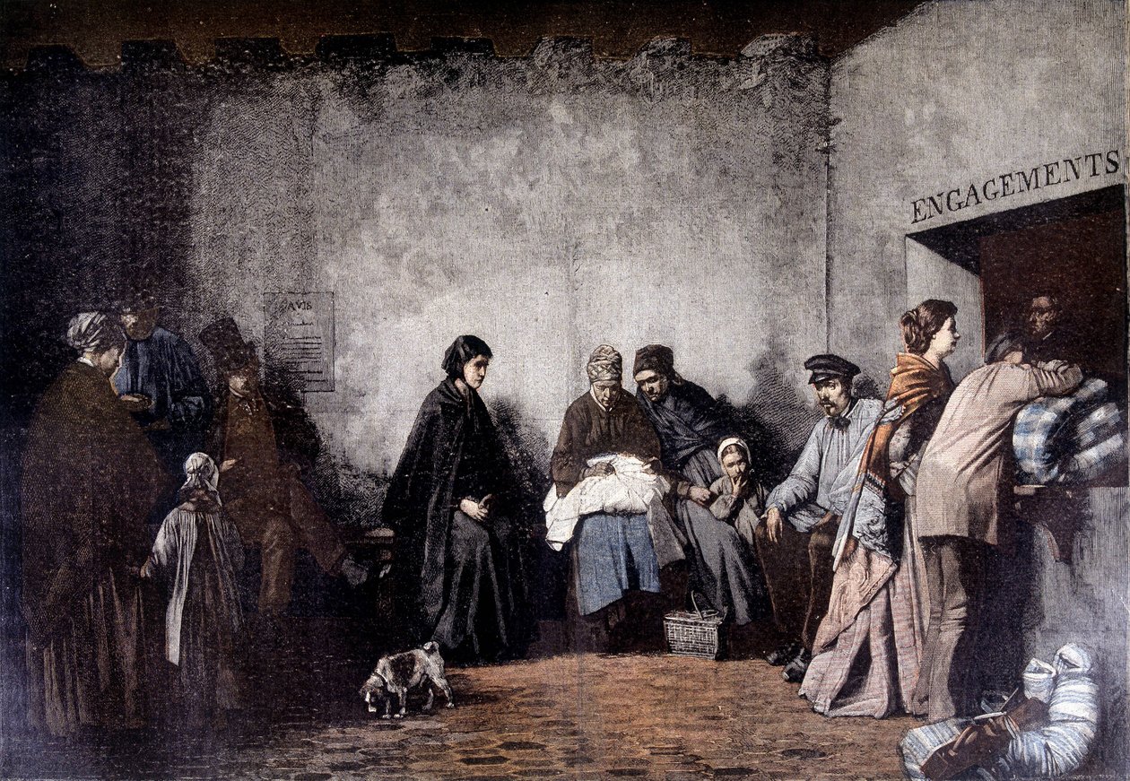 The Mount of Piety - fra maleriet af Heilbuth - i "" Le Petite Journal"" december 1895 af Ferdinand (after) Heilbuth