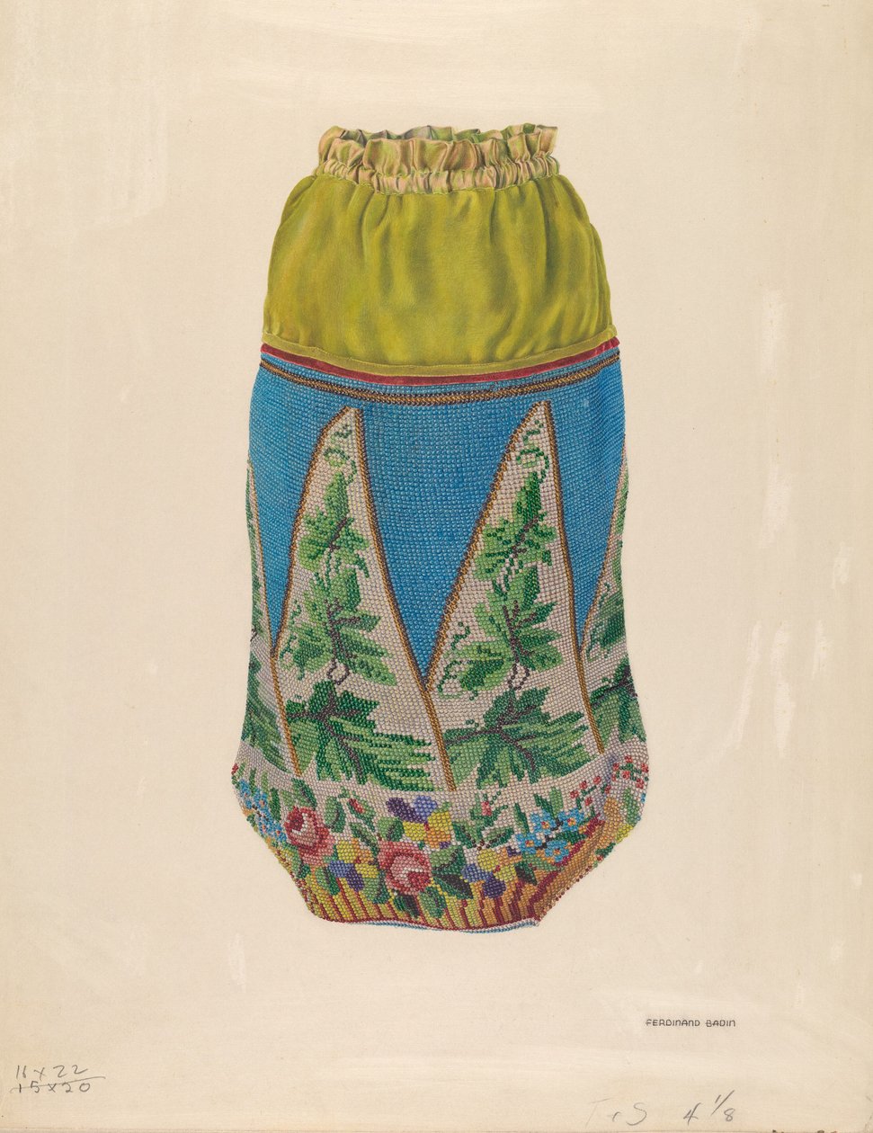 Beaded håndtaske af Ferdinand Badin