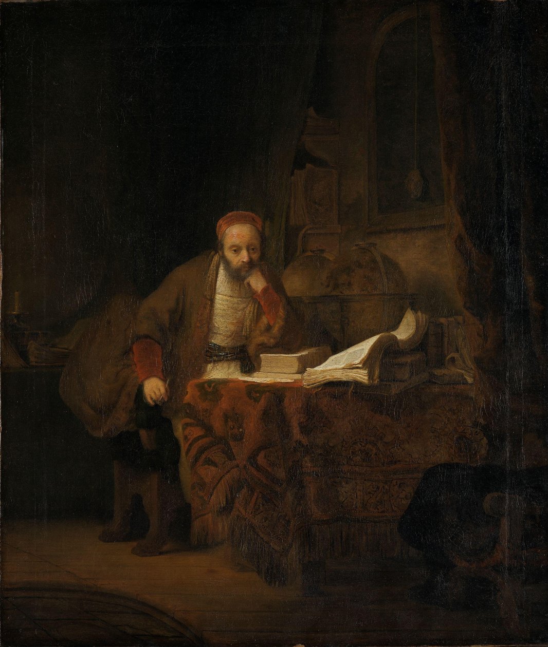 A Scholar in his Study, c.1640 (olie på lærred) af Ferdinand Bol