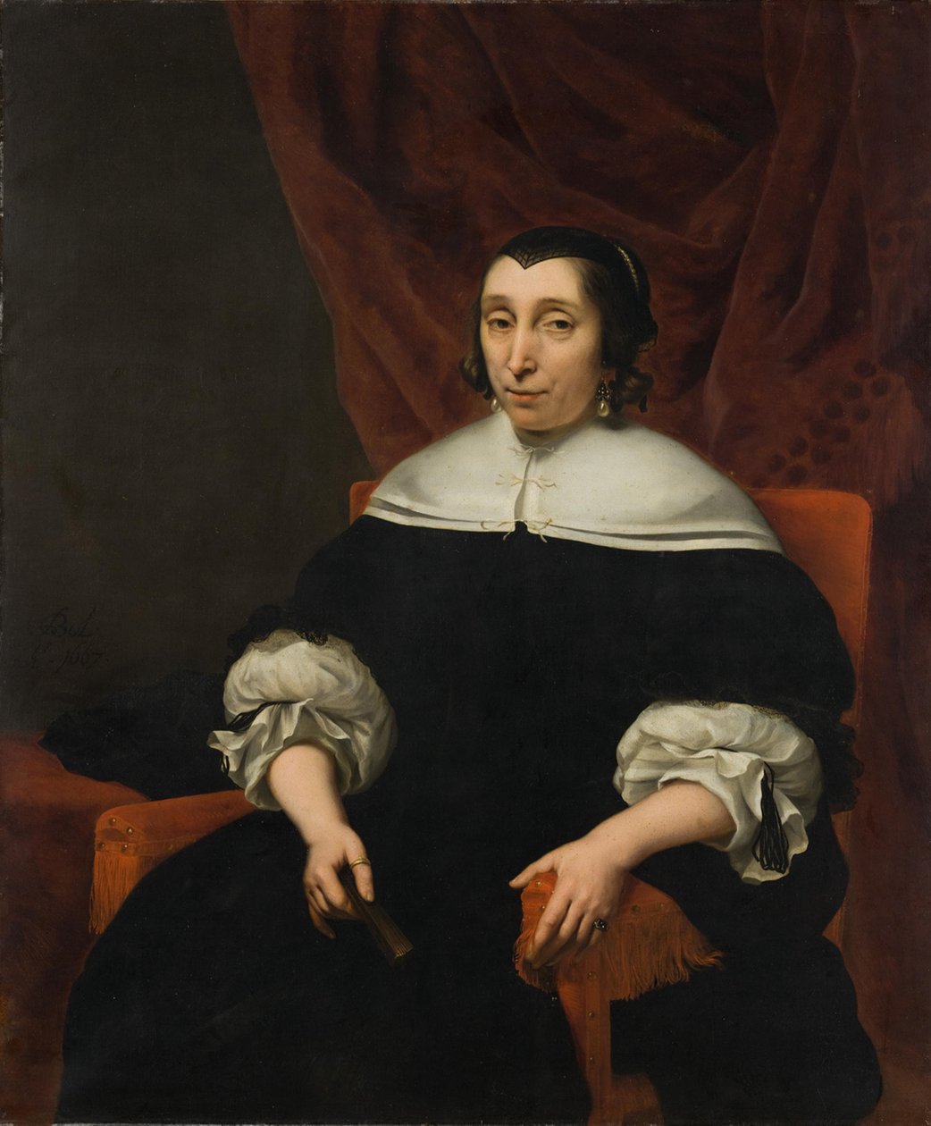 Elisabeth van der Voorde (1611-1677) af Ferdinand Bol