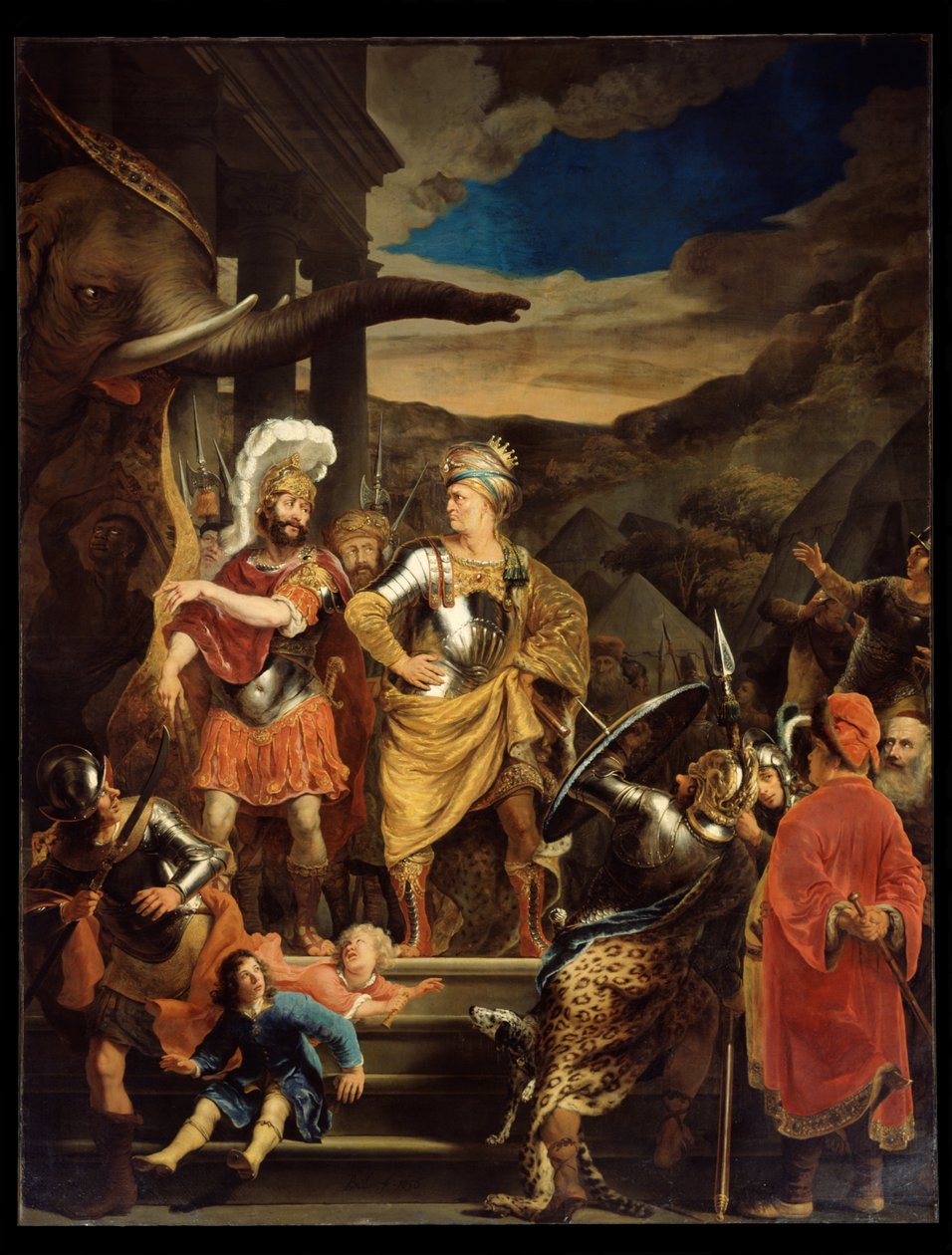 Fabritius und Pyrrhus af Ferdinand Bol