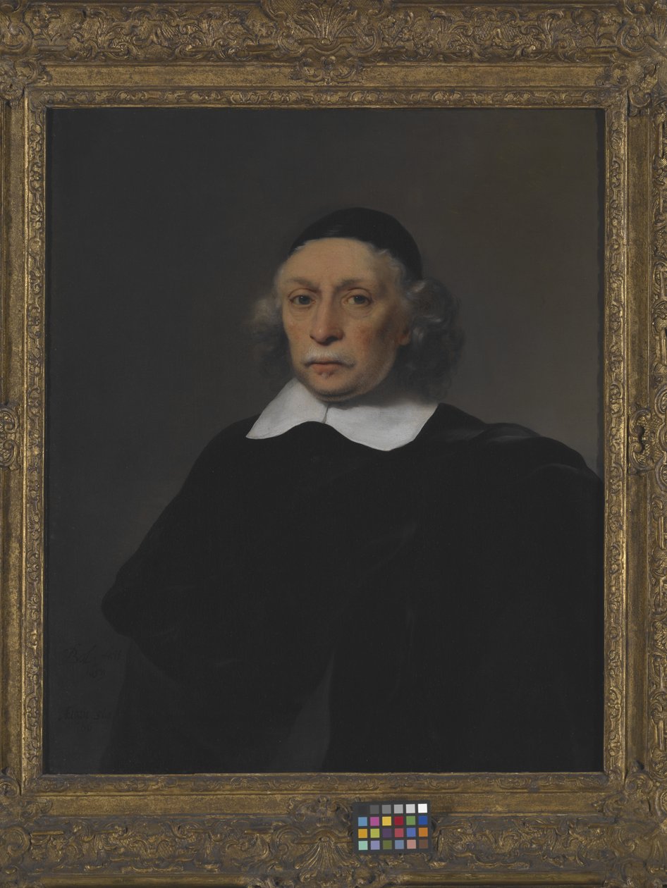 Portræt af en lærd (olie på lærred) af Ferdinand Bol