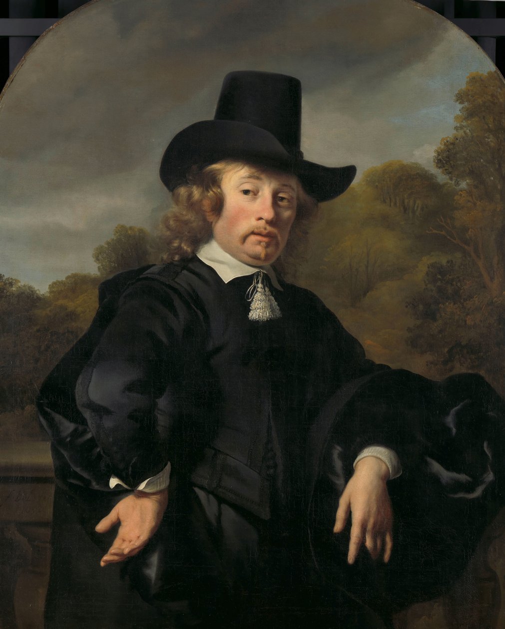 Portræt af Roelof Meulenaer Roelof Meulenaer (1618/19-1691). Amsterdam Mercantile Courier eller Postmaster på Antwerpen-ruten af Ferdinand Bol