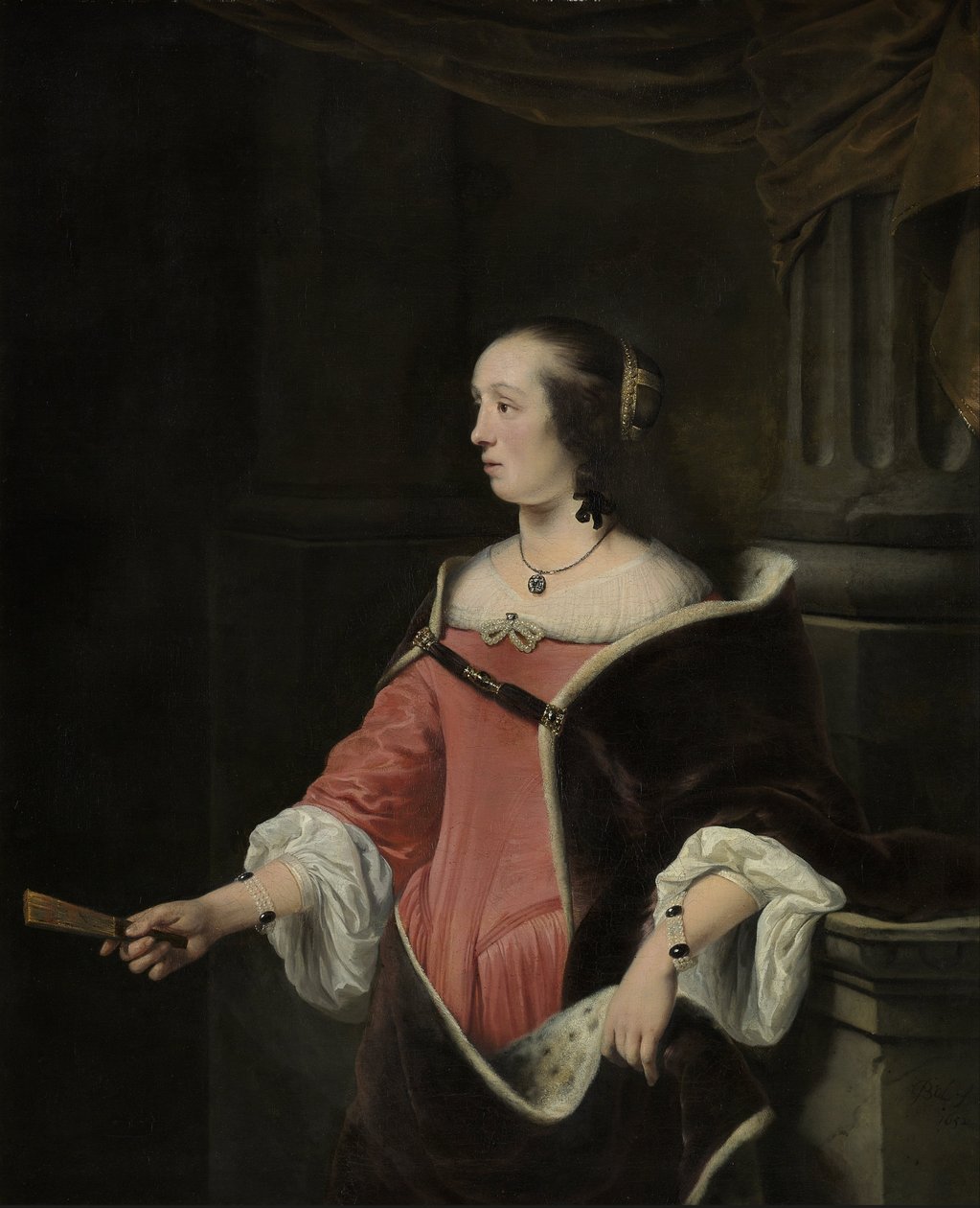 Portræt af en kvinde af Ferdinand Bol
