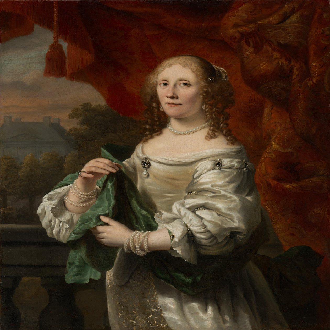 Portræt af en kvinde af Ferdinand Bol