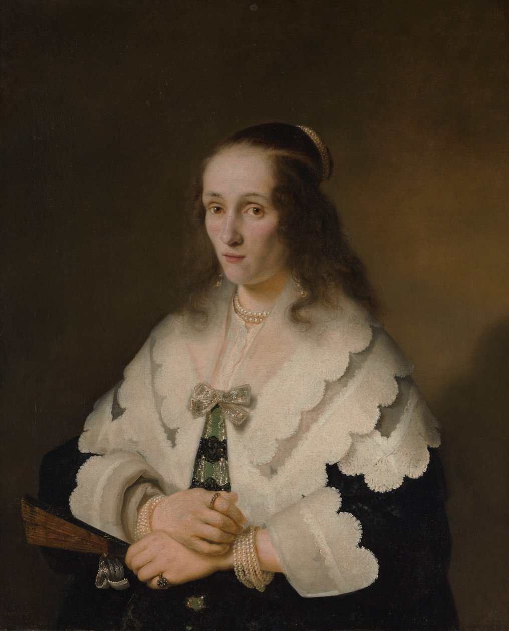 Portræt af en kvinde af Ferdinand Bol