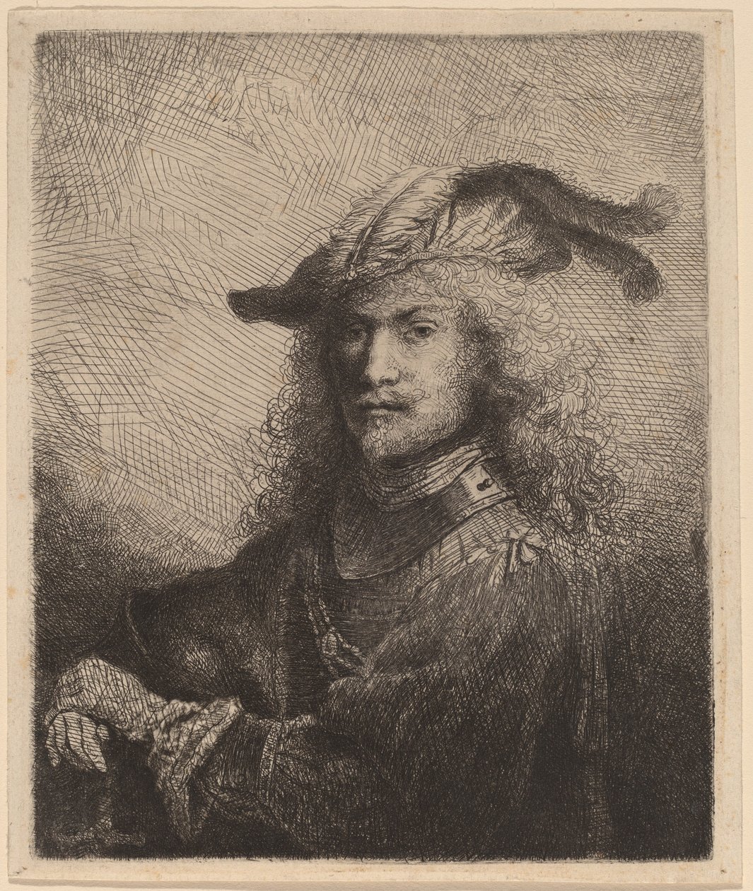 Portræt af en betjent af Ferdinand Bol