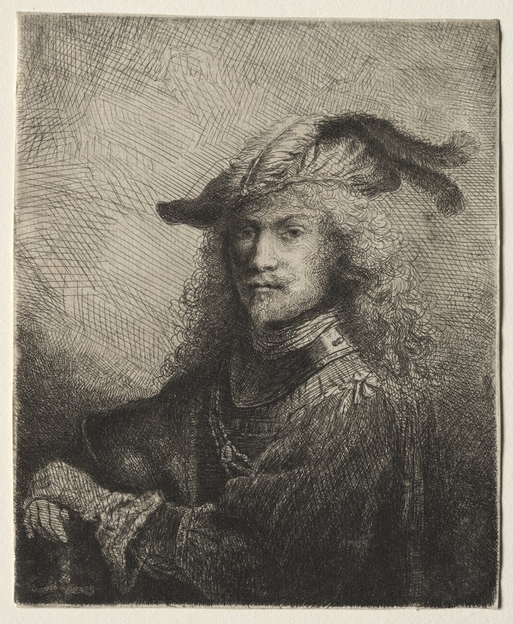 Portræt af en betjent af Ferdinand Bol