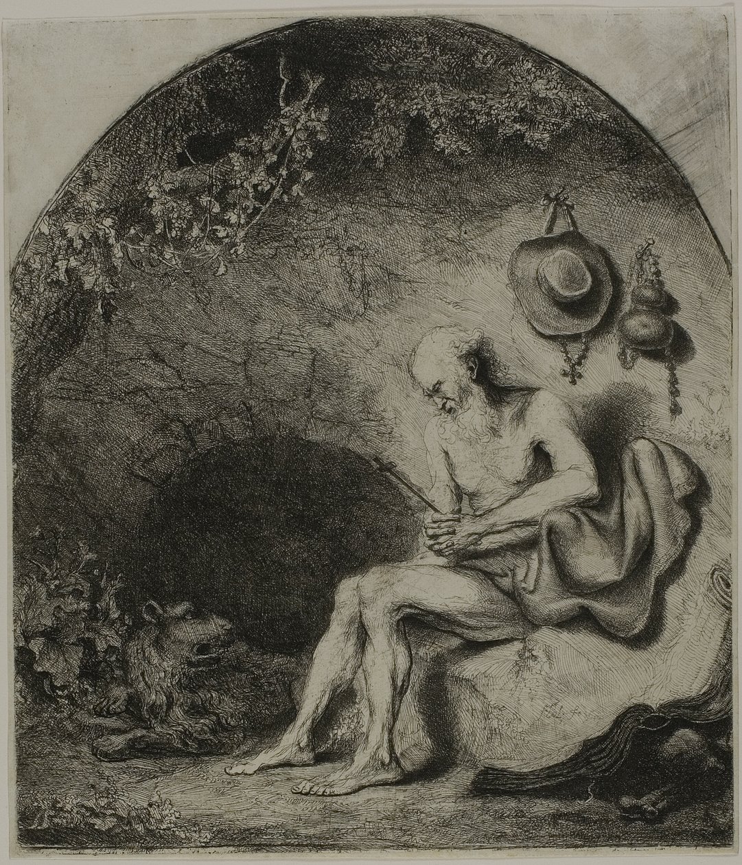 Sankt Hieronymus i anger af Ferdinand Bol