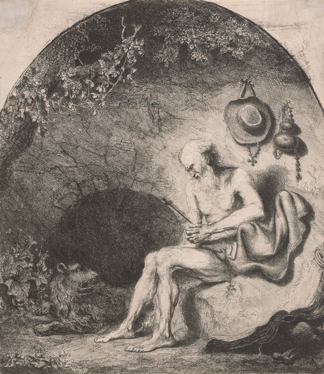 Sankt Hieronymus i hulen af Ferdinand Bol