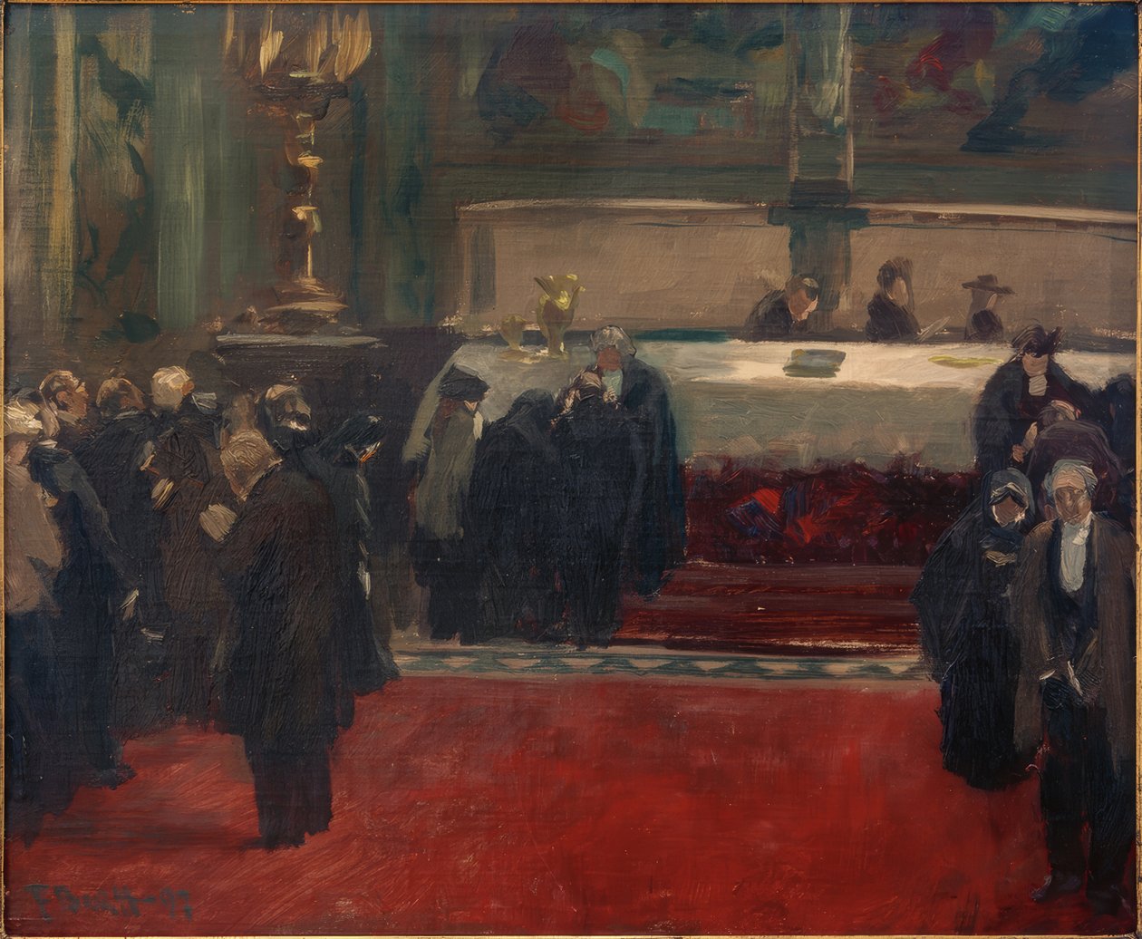 Skitse til maleriet Nadver af Ferdinand Brutt