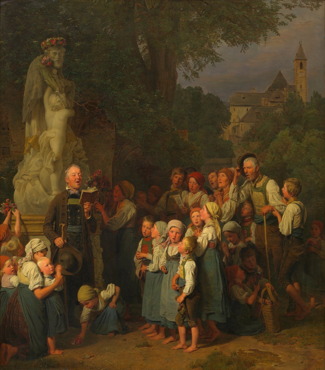 Tilbedelsen af Sankt Johannes (Johannes-andagt) af Ferdinand Georg Waldmüller