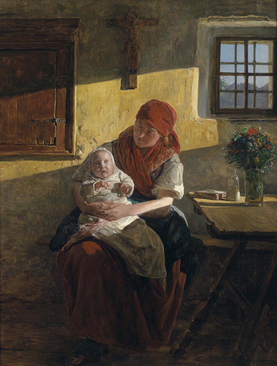 Ferdinand Georg Waldmüller Søndagshvile 1859 af Ferdinand Georg Waldmuller
