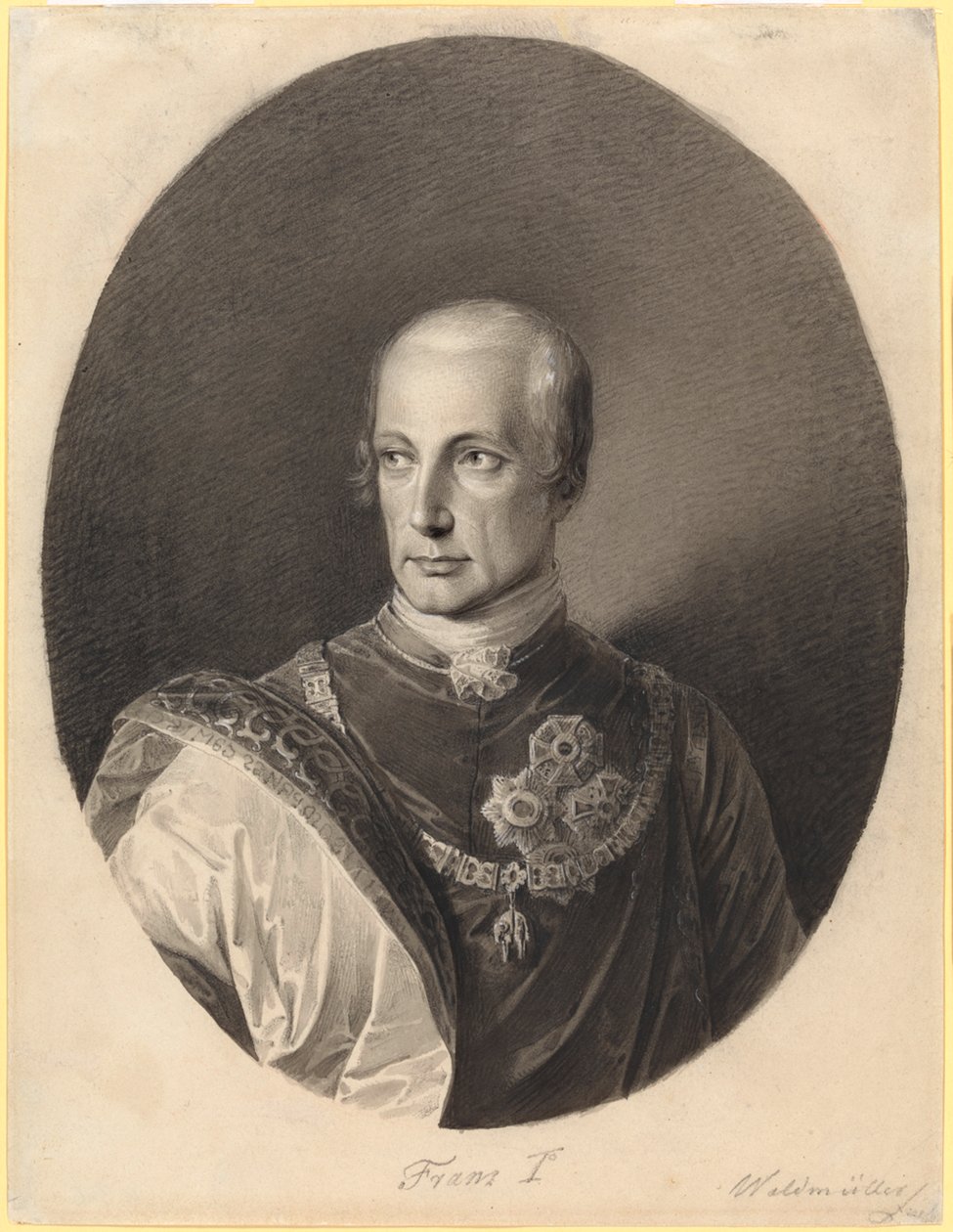 Frans 1. (1768-1835, 1792-1806 tysk-romersk kejser Frans 2., fra 1804 østrigsk kejser Frans 1.) af Ferdinand Georg Waldmüller