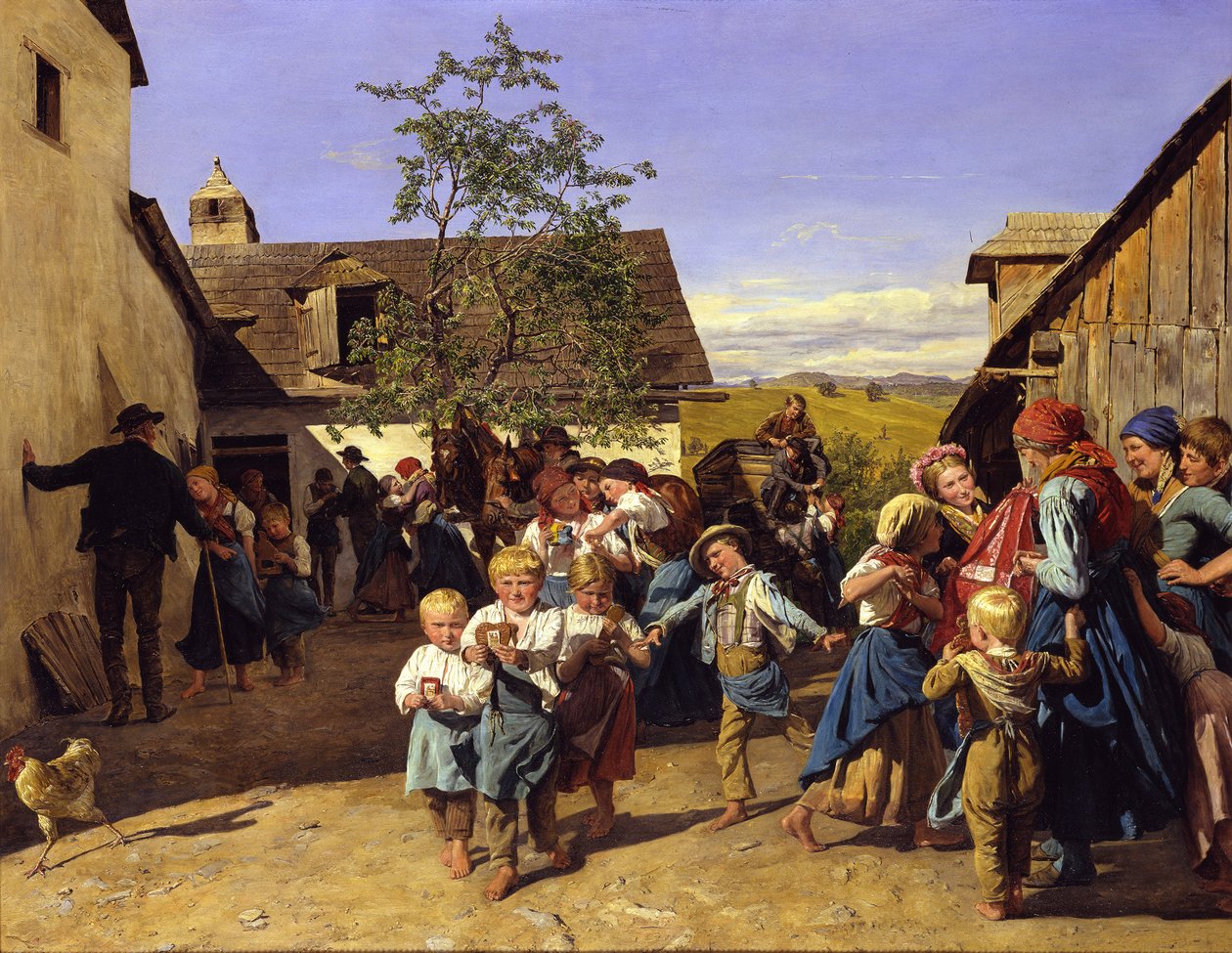 Hjemkomst fra kirkefesten af Ferdinand Georg Waldmüller
