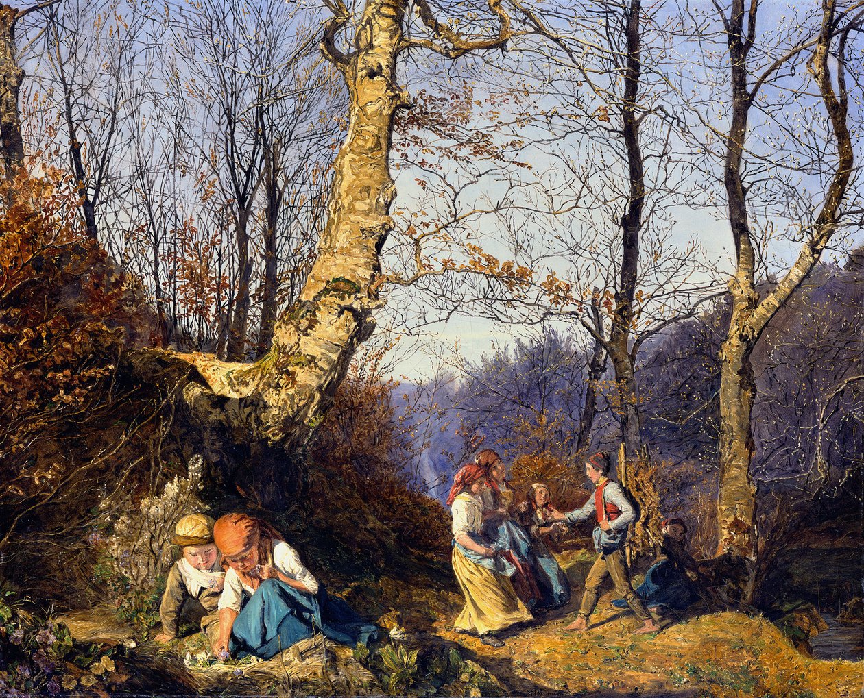 Tidligt forår i Wienerwald af Ferdinand Georg Waldmüller