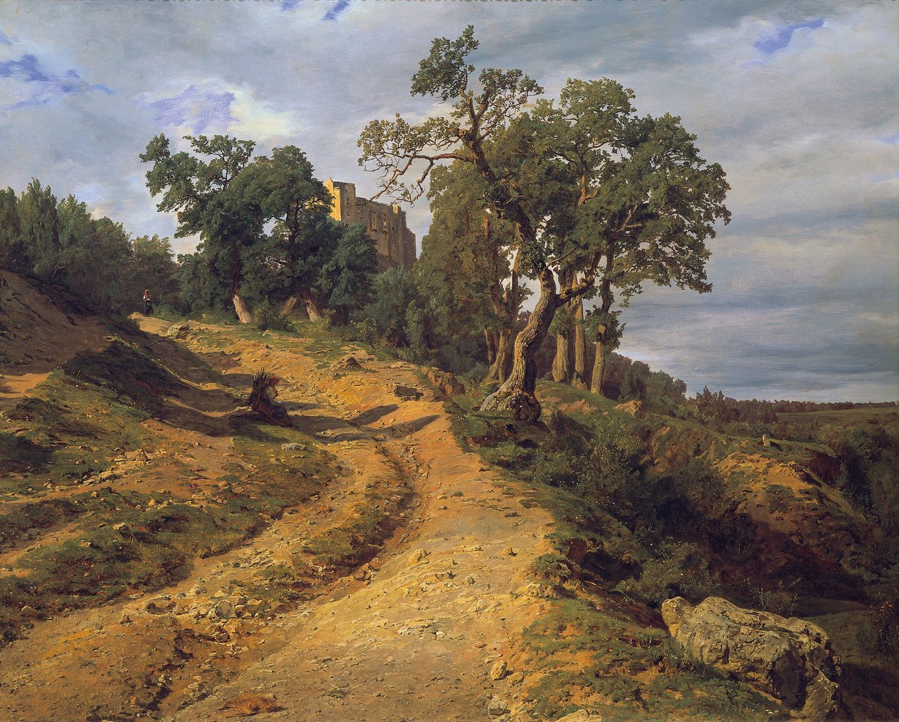 Ruin Liechtenstein nær Mödling af Ferdinand Georg Waldmuller