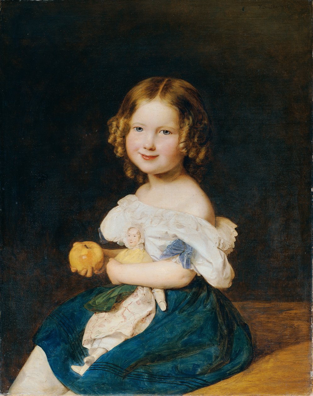 Emilie Werner (1832 - 1835), datter af Johann og Magdalena Werner af Ferdinand Georg Waldmuller
