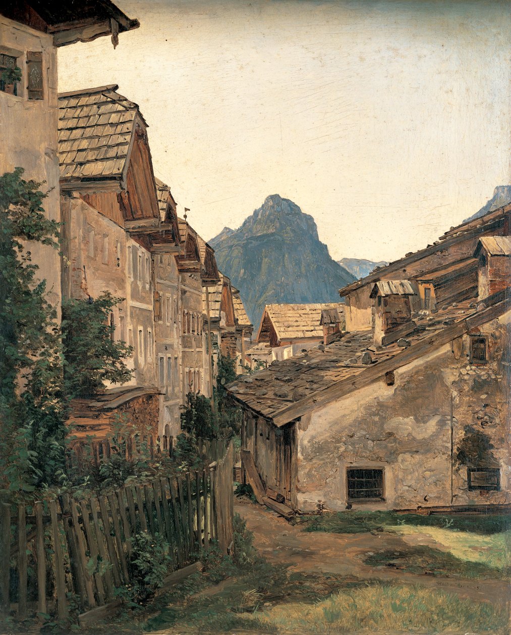 Allé i Sankt Wolfgang af Ferdinand Georg Waldmuller