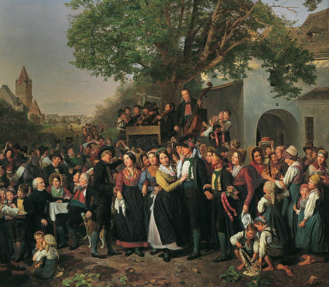 Nedre østrigsk bondebryllup af Ferdinand Georg Waldmuller