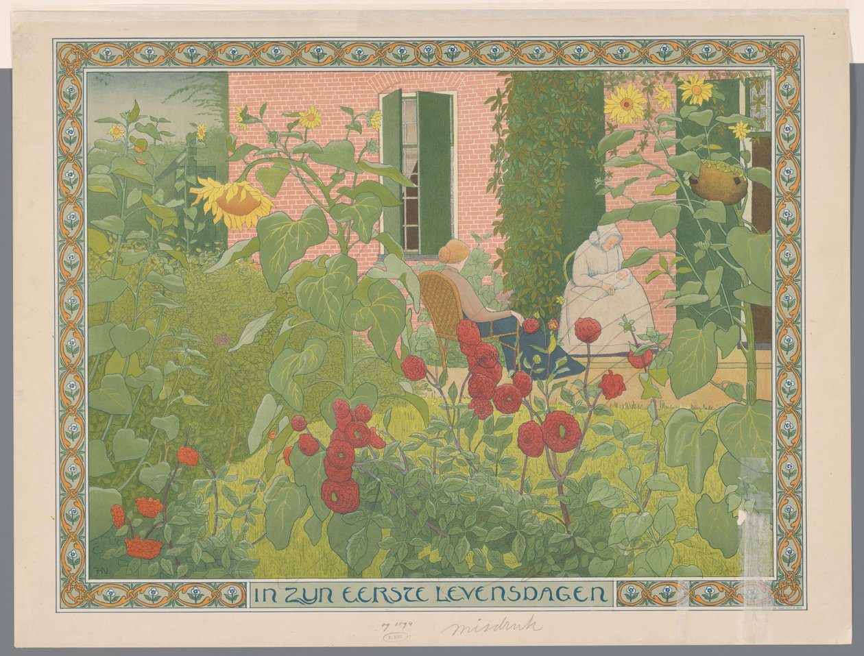 To kvinder med baby I hans første levedage (titel på objekt) af Ferdinand Hart Nibbrig