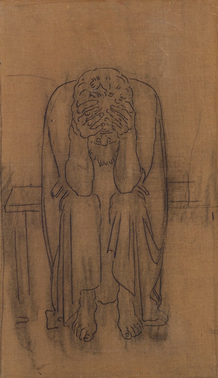 mørkt geni; Dark Genius, 1891-2 af Ferdinand Hodler