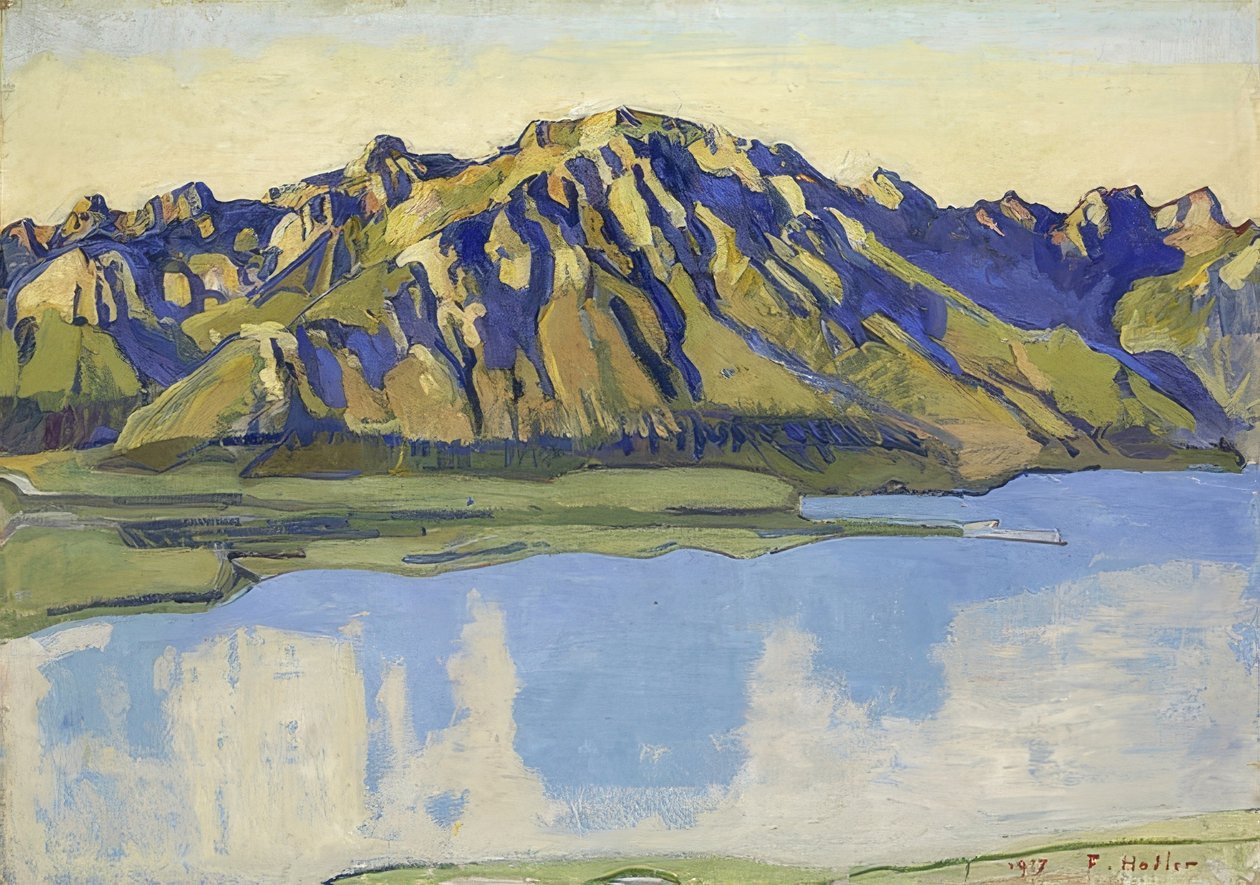 Grammont i morgensolen. 1917 af Ferdinand Hodler