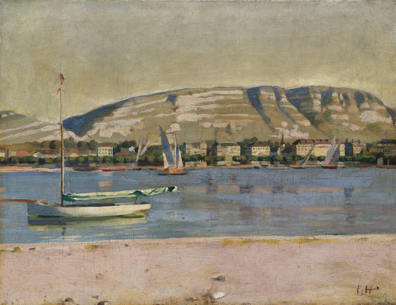Genève Havn og Saleve, 1878 af Ferdinand Hodler