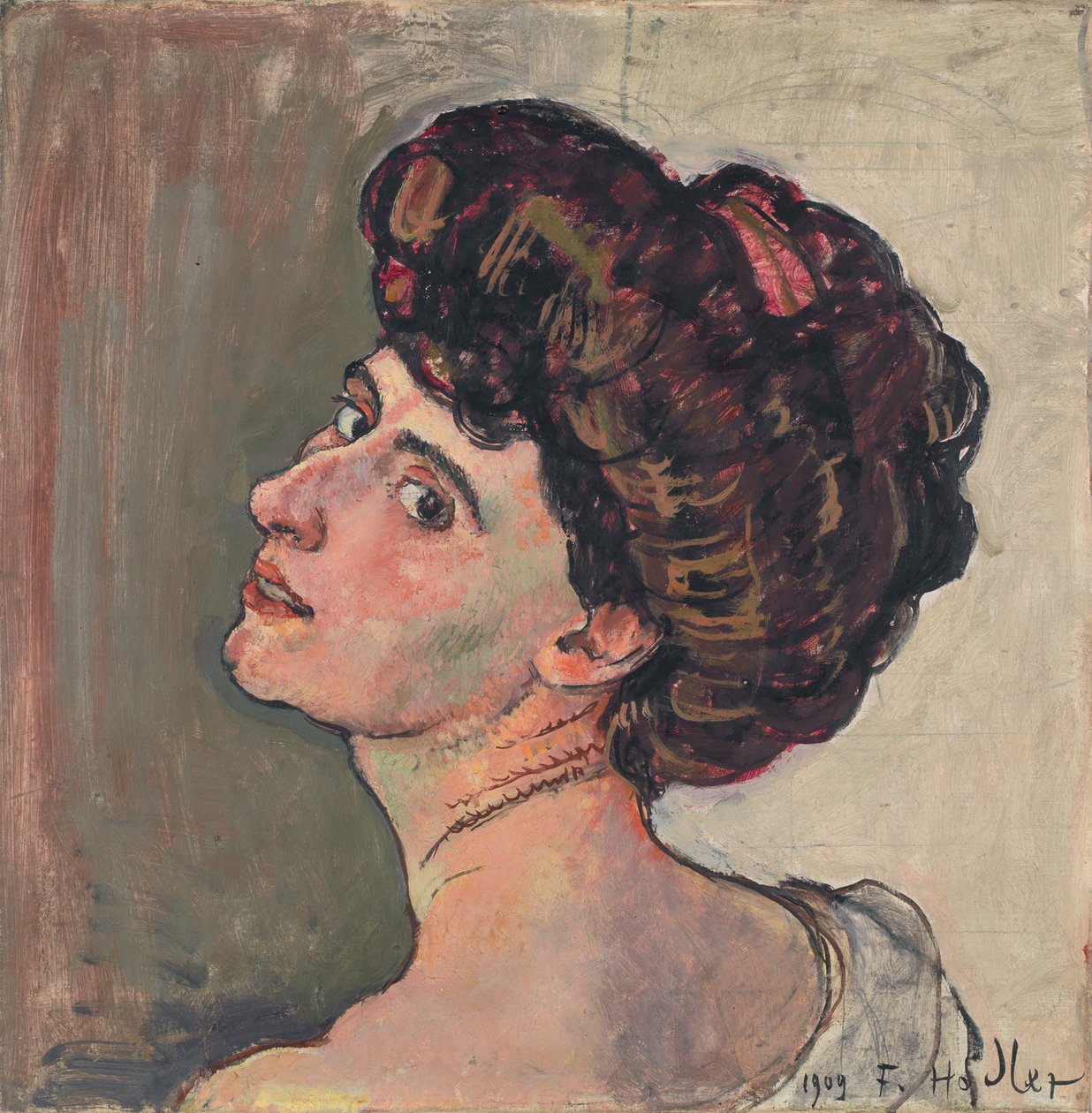 Pariseren. Portræt af Valentine Godé-Darel 1873-1915, 1909 af Ferdinand Hodler