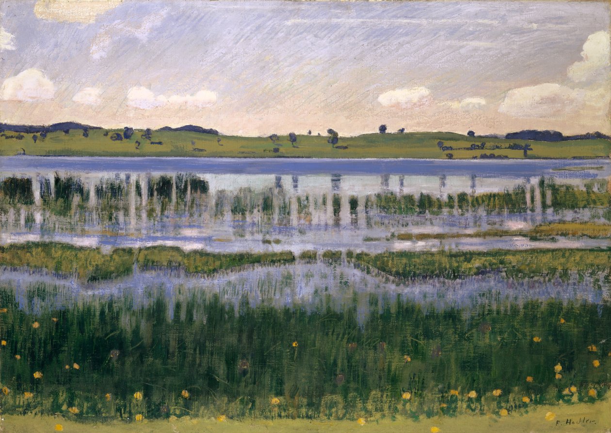 Burgäschi-søen af Ferdinand Hodler