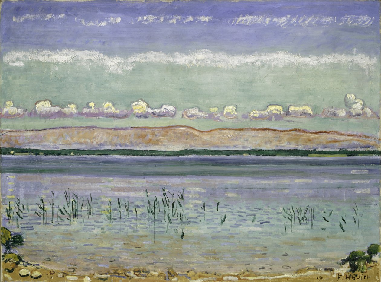 Genevesøen med Jura Hills, 1911 af Ferdinand Hodler