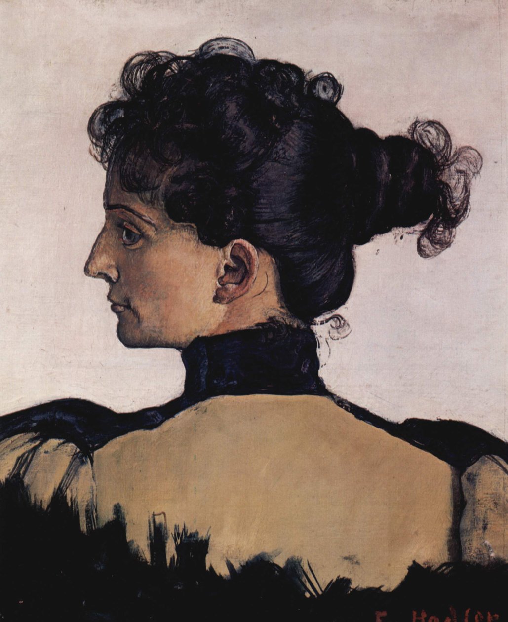 Portræt af Berthe Jacques, kunstnerens kone af Ferdinand Hodler