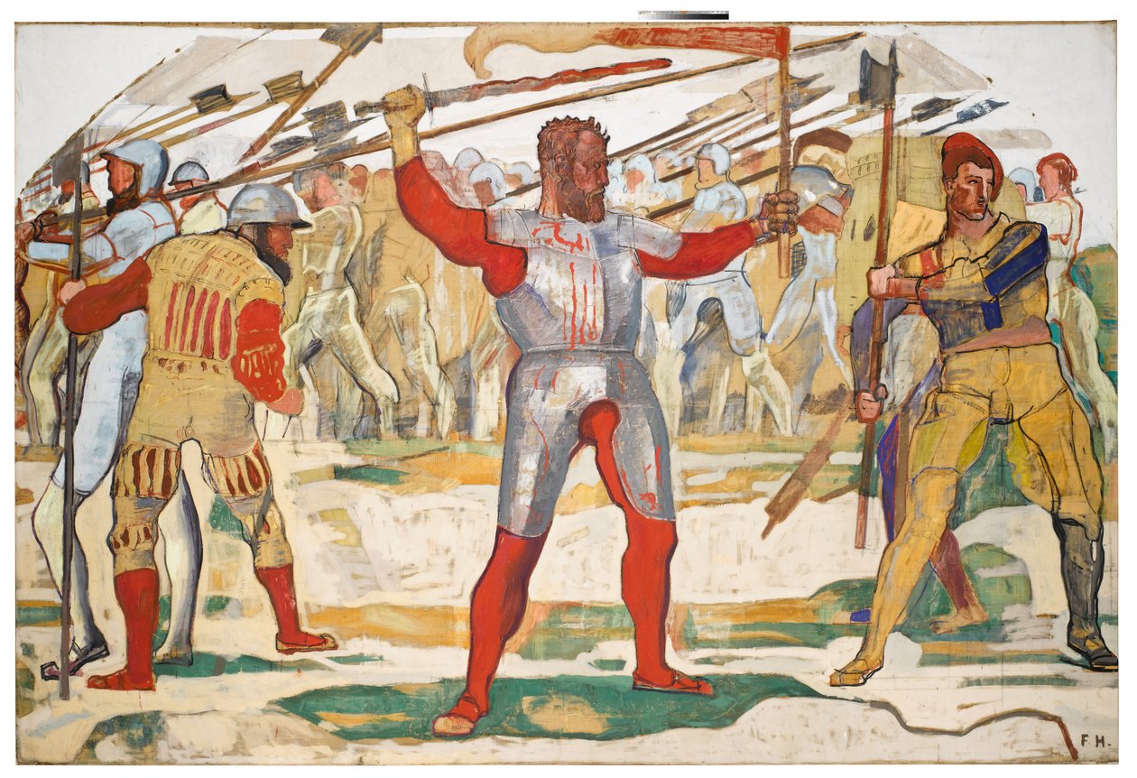 Tilbagetoget fra Marignano af Ferdinand Hodler