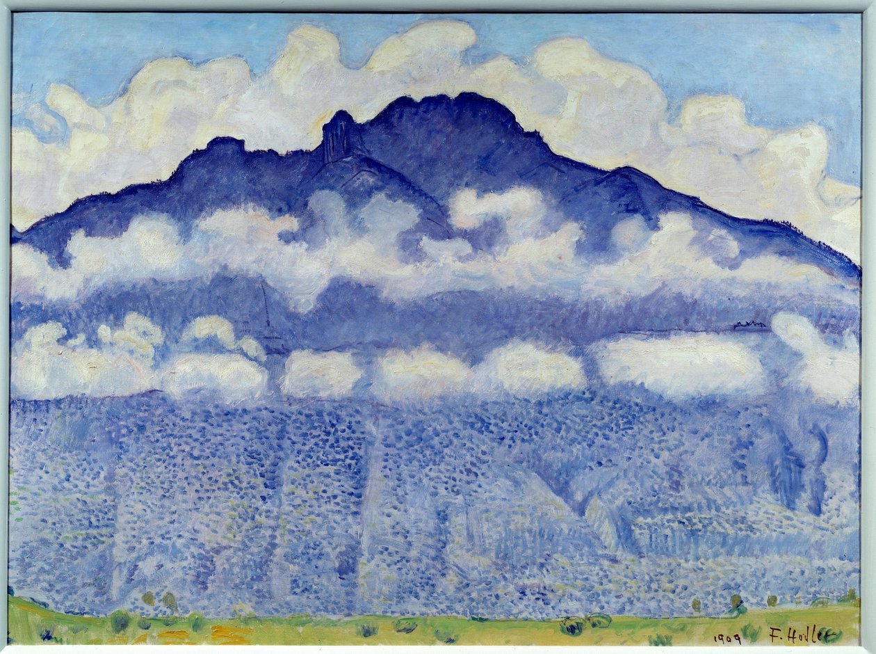 Schynige platte (bjerglandskab i Oberland, schweiziske alper). Maleri af Ferdinand Hodler (1833-1918) Ec. Følge efter. af Ferdinand Hodler