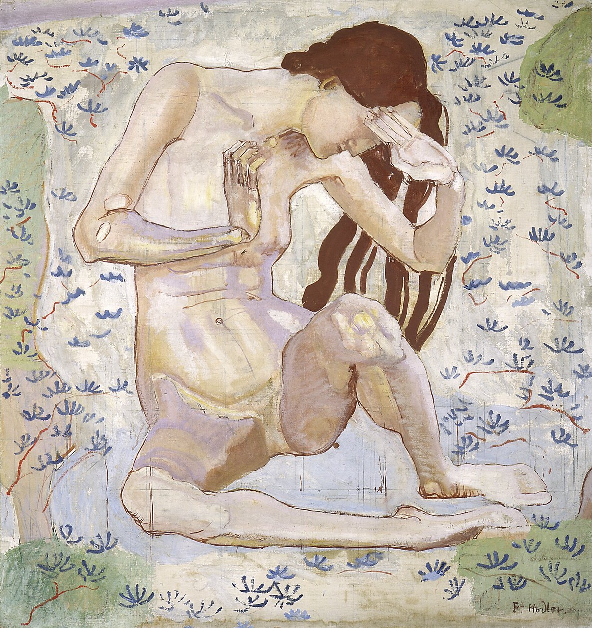 Studie for Dag, 1898-99 af Ferdinand Hodler