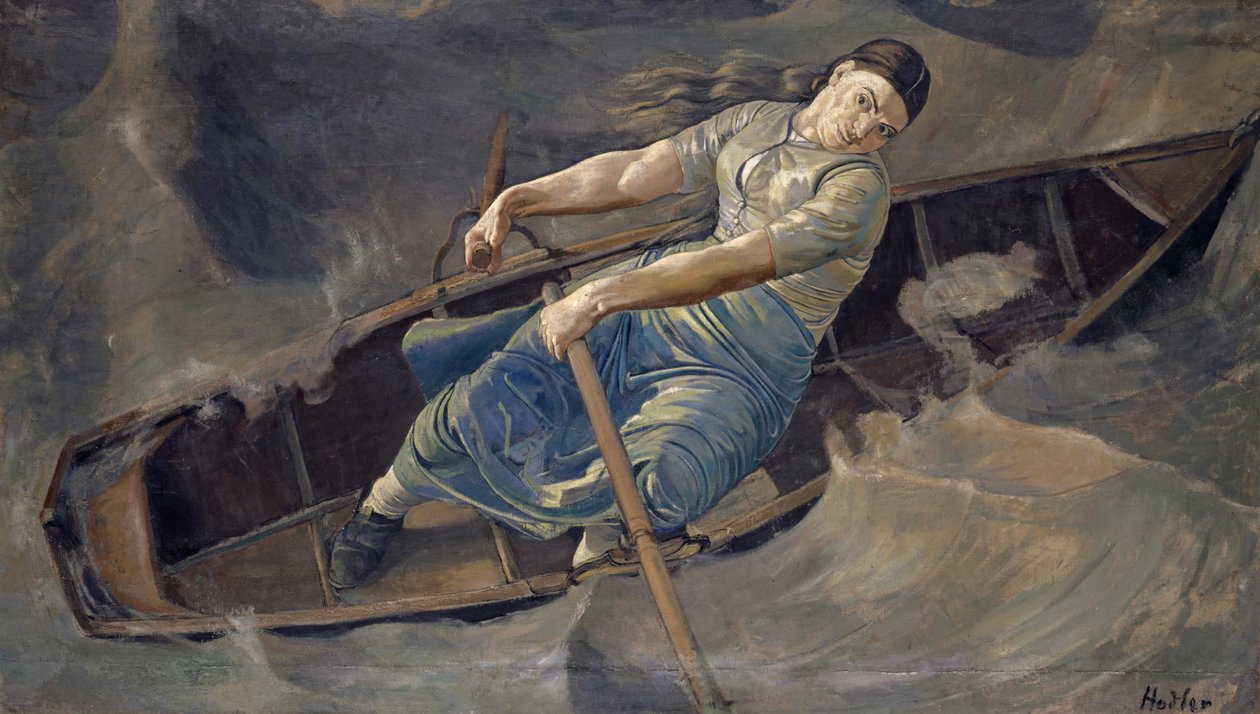 Den dristige kvinde, 1886 af Ferdinand Hodler