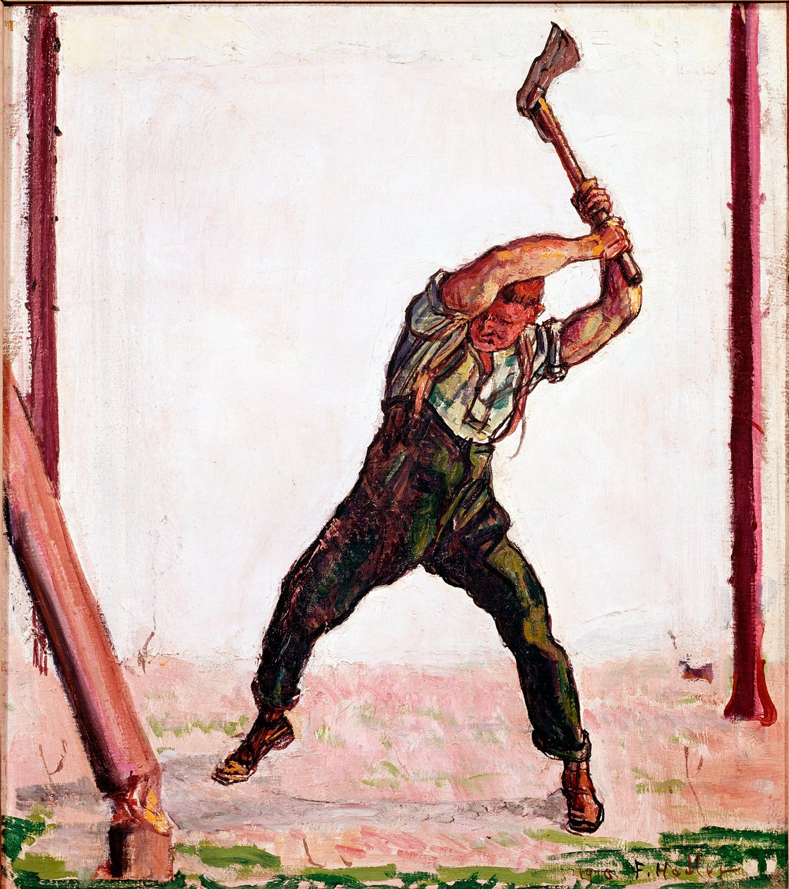Bucheron-maleriet af Ferdinand Hodler (1853-1918) 1910 Sao Paulo, Museum of Art af Ferdinand Hodler