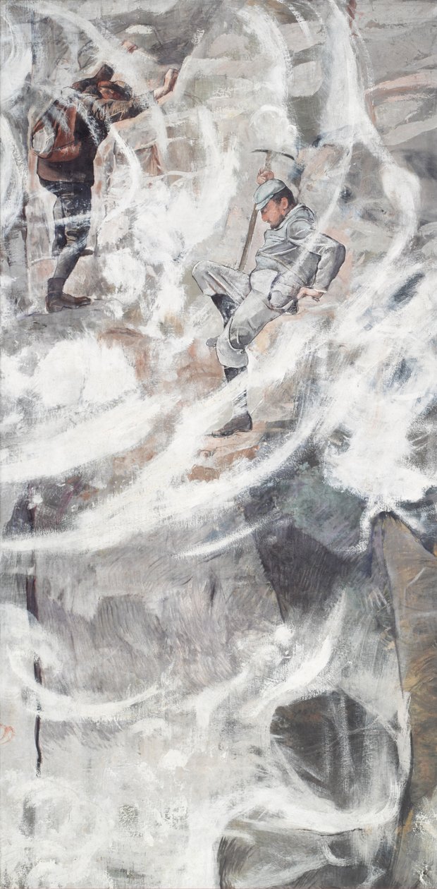 Klatringen, 1894. af Ferdinand Hodler