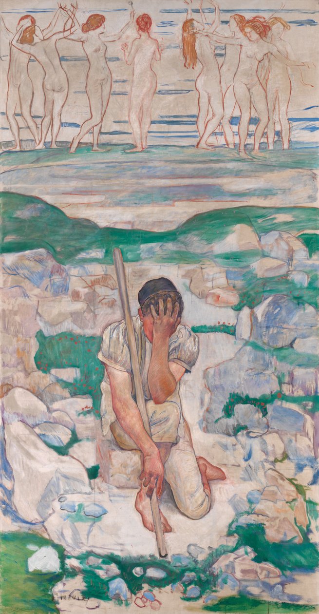 Hyrdens drøm, 1896 af Ferdinand Hodler