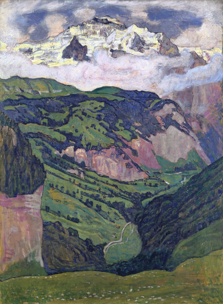 Jungfrau set fra Isenfluh, 1902 af Ferdinand Hodler