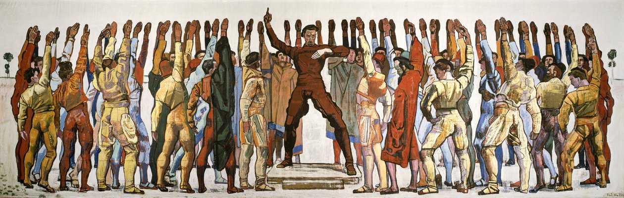 Enstemmighed (Eden). Anden version af Hodler, Ferdinand (1853-1918). Olie på lærred af Ferdinand Hodler