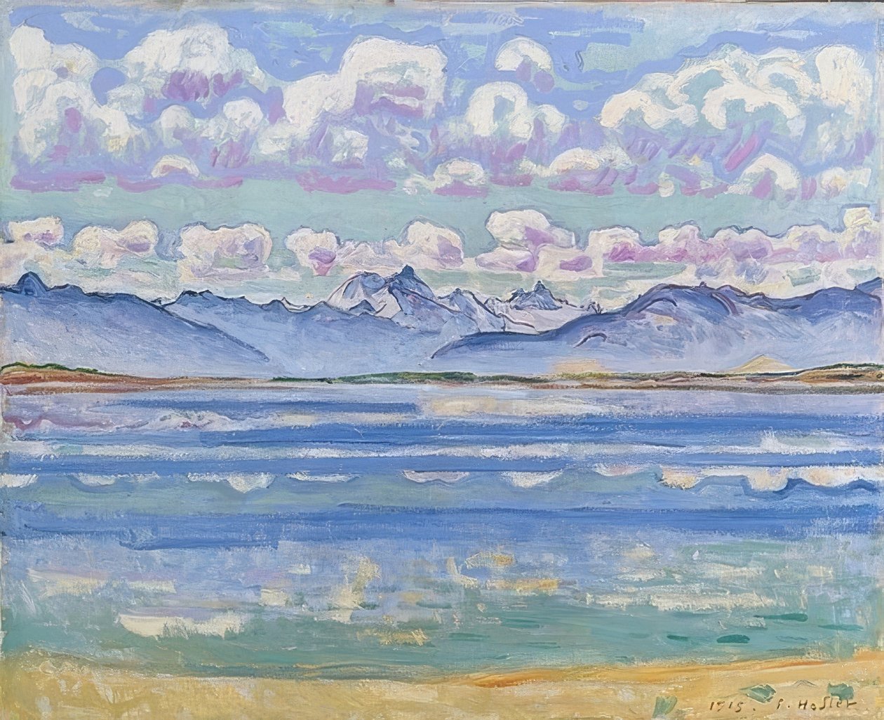 Weisshorn set fra Montana. 1915 af Ferdinand Hodler