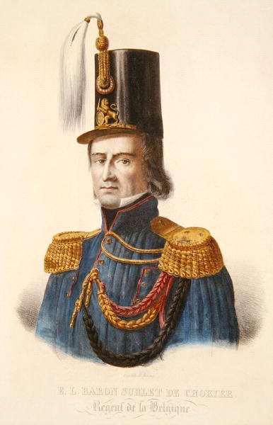 Baron Erasme Surlet de Chokier (1769-1839) regent af Belgien af Ferdinand J.J. Daems