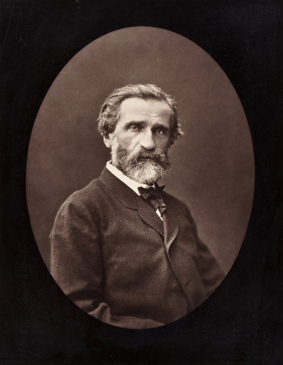 Giuseppe Verdi italiensk komponist, 1813-1901, ca. 1872. af Ferdinand J. Mulnier