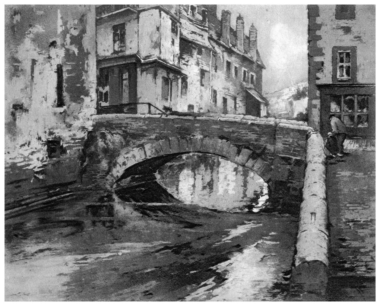 Breton Bridge, c1890-1940 1924 af Ferdinand Jean Luigini