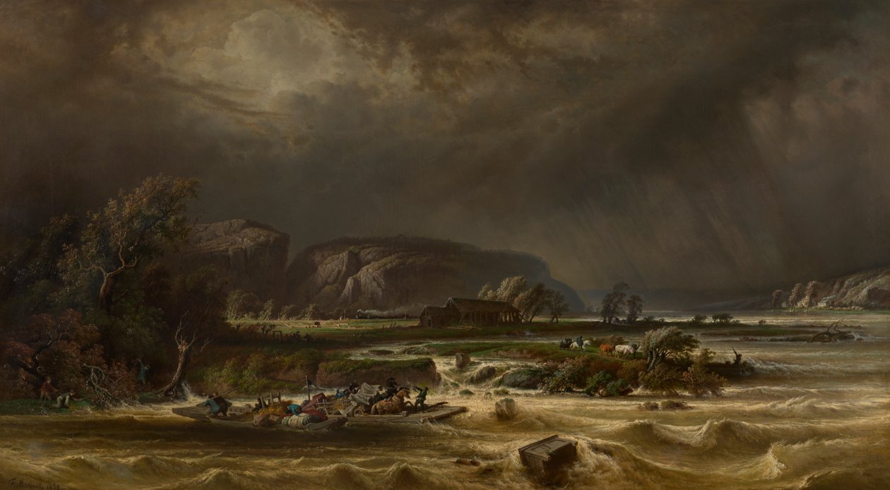 Maas ved Poilvache af Ferdinand Joseph Bernard Marinus