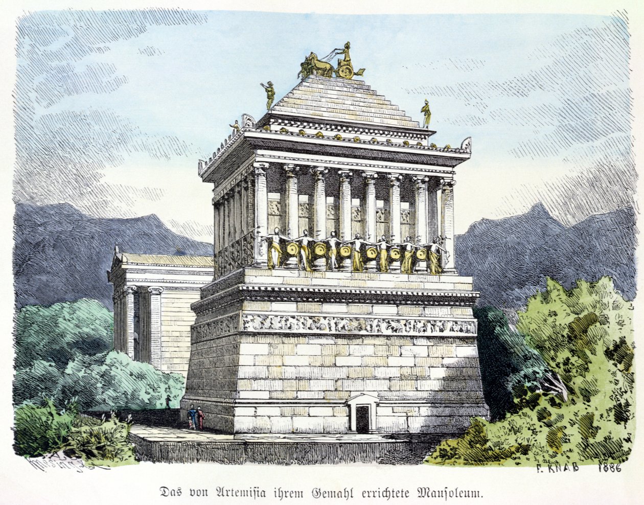 Halikarnassos mausoleum, fra en serie af 