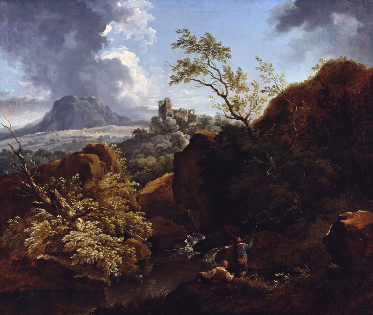 Landskab ved Neckar af Ferdinand Kobell