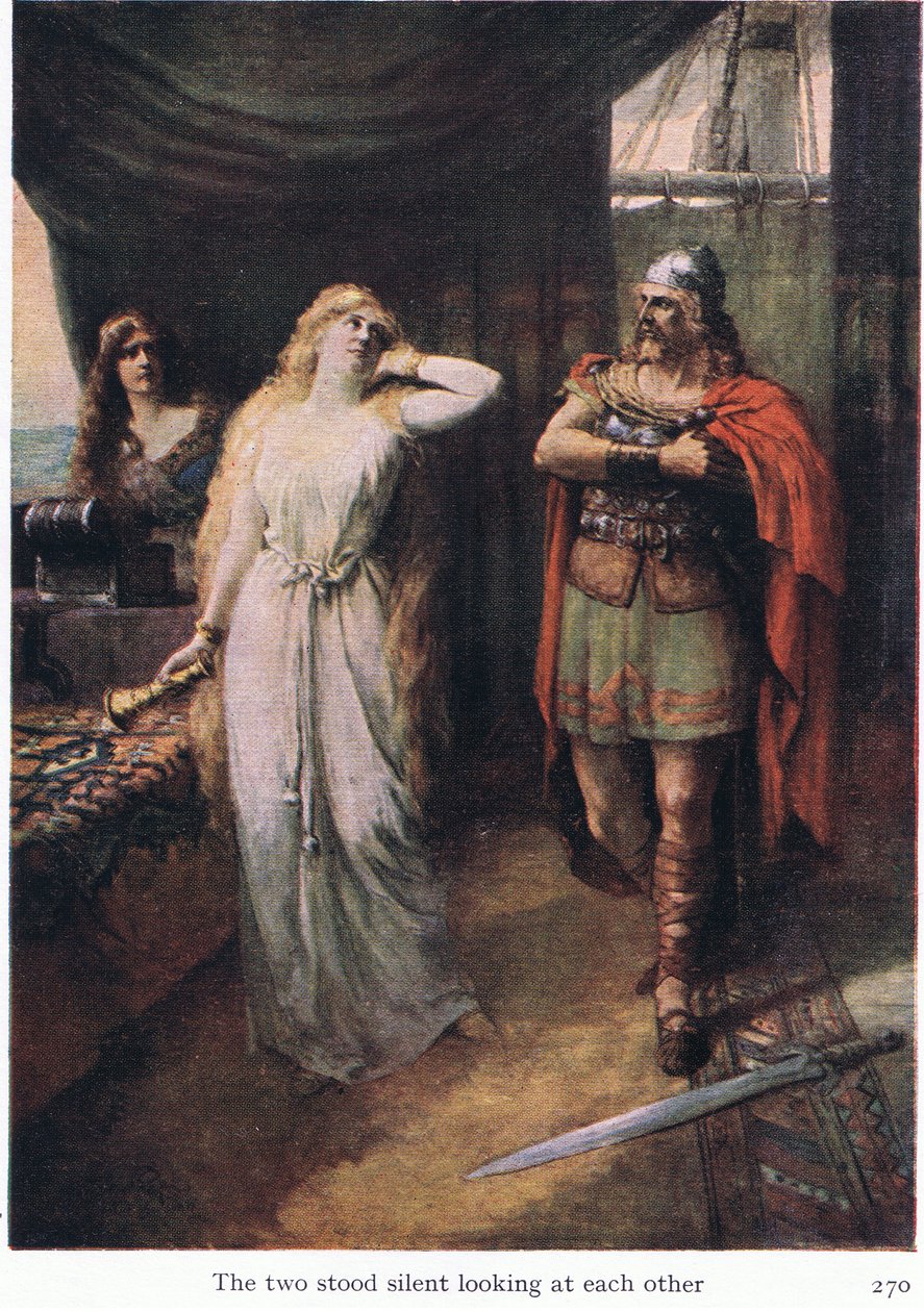 De to stirrede på hinanden, illustration fra The Stories of Wagner